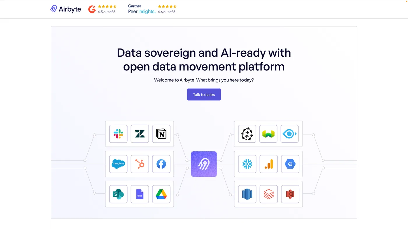 Airbyte open-source data integration platform