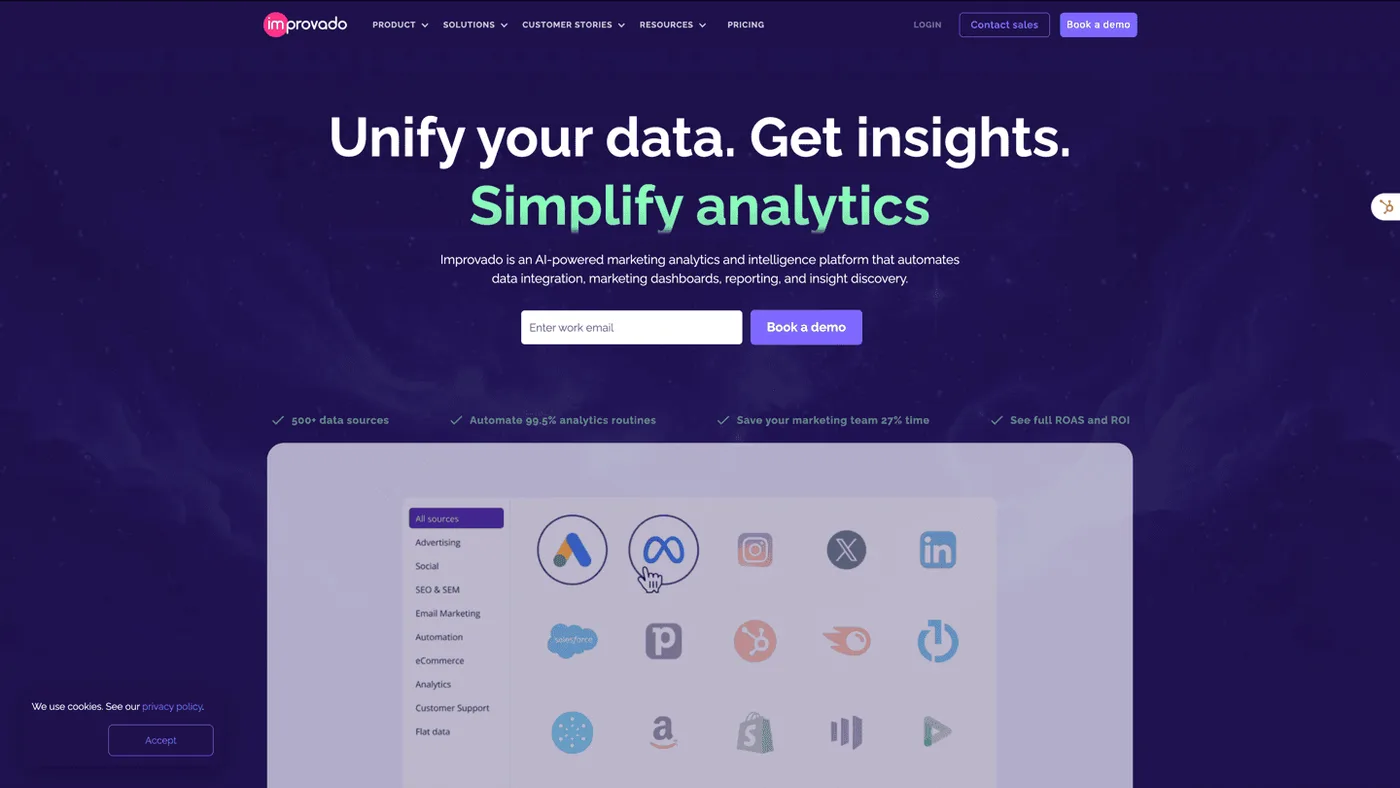 Improvado enterprise marketing data platform