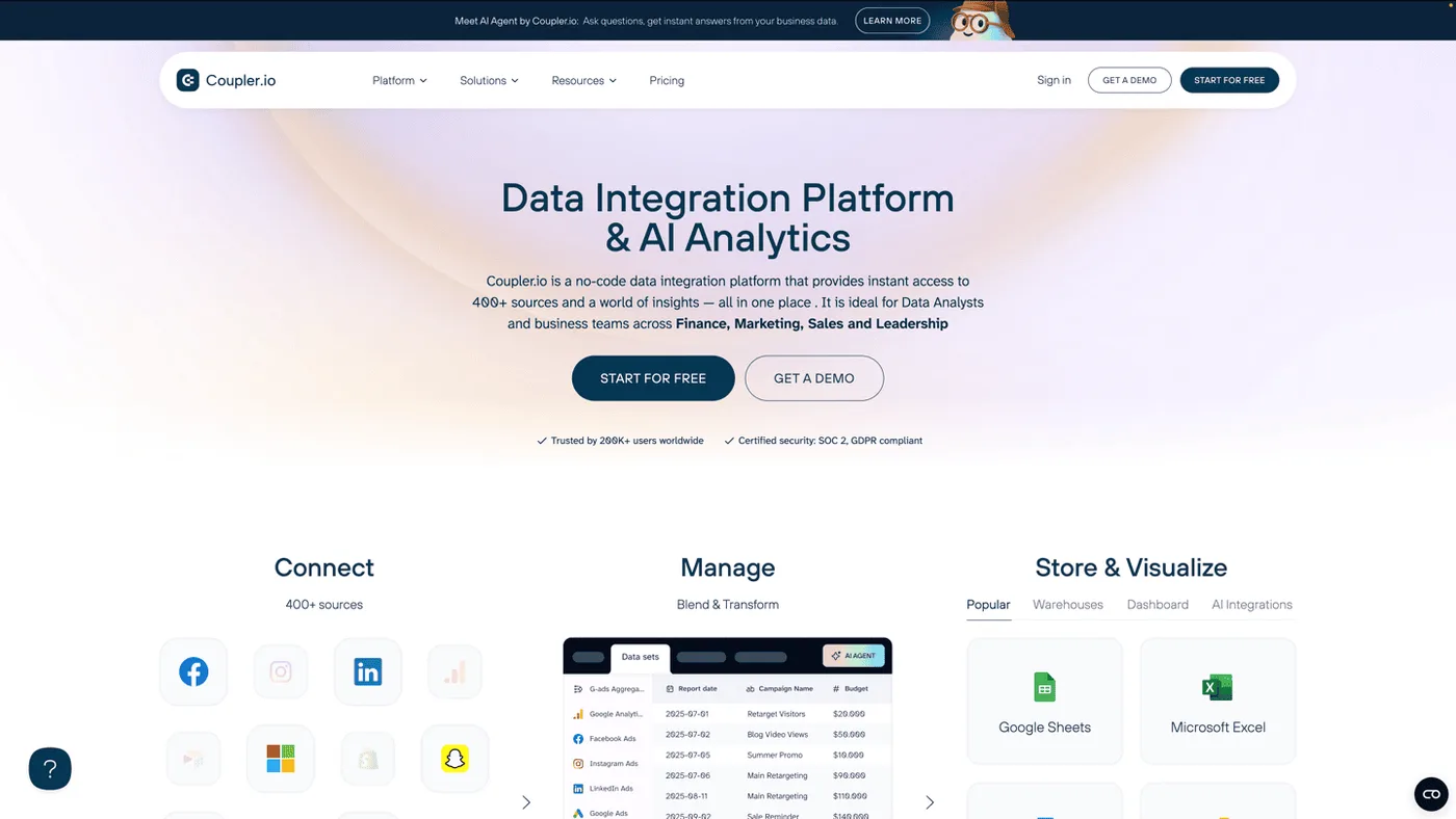 Coupler.io data automation platform