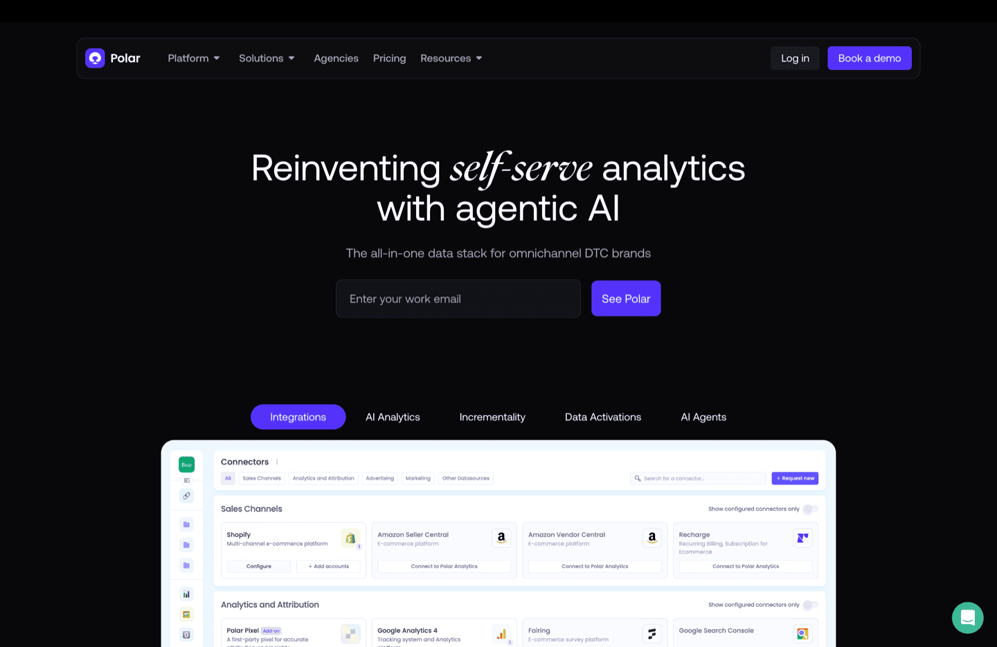 Polar Analytics DTC platform
